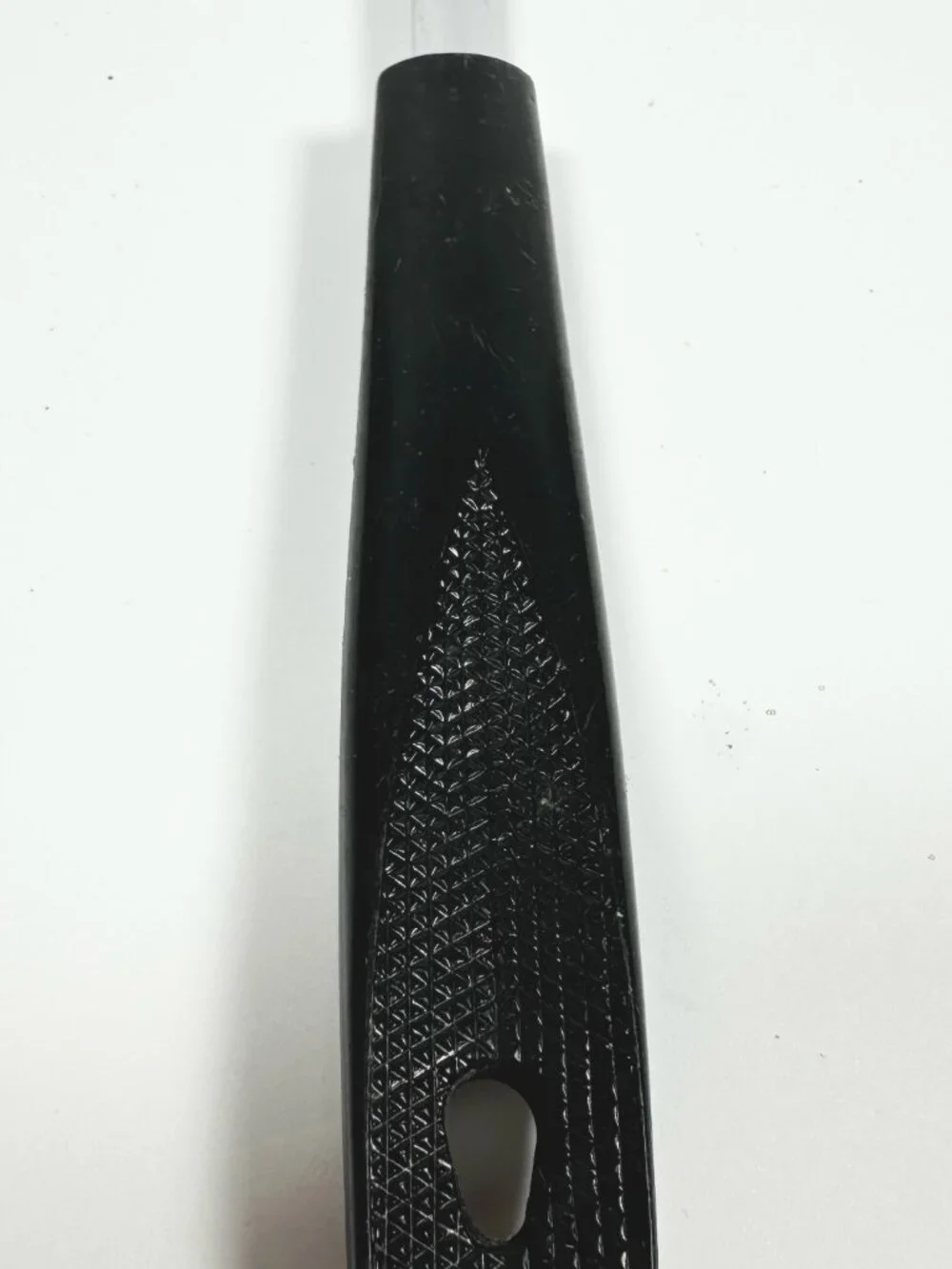 Ekco Vintage Serving Spoon Chromium Plated Black Handle Made in USA 11.25 inch